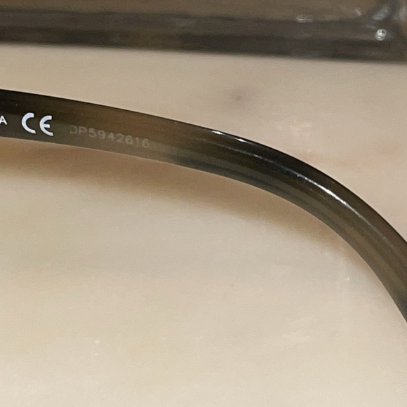 PRADA Matte Black/Silver Eyeglasses Frames - Picture 8 of 11